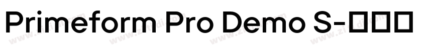 Primeform Pro Demo S字体转换